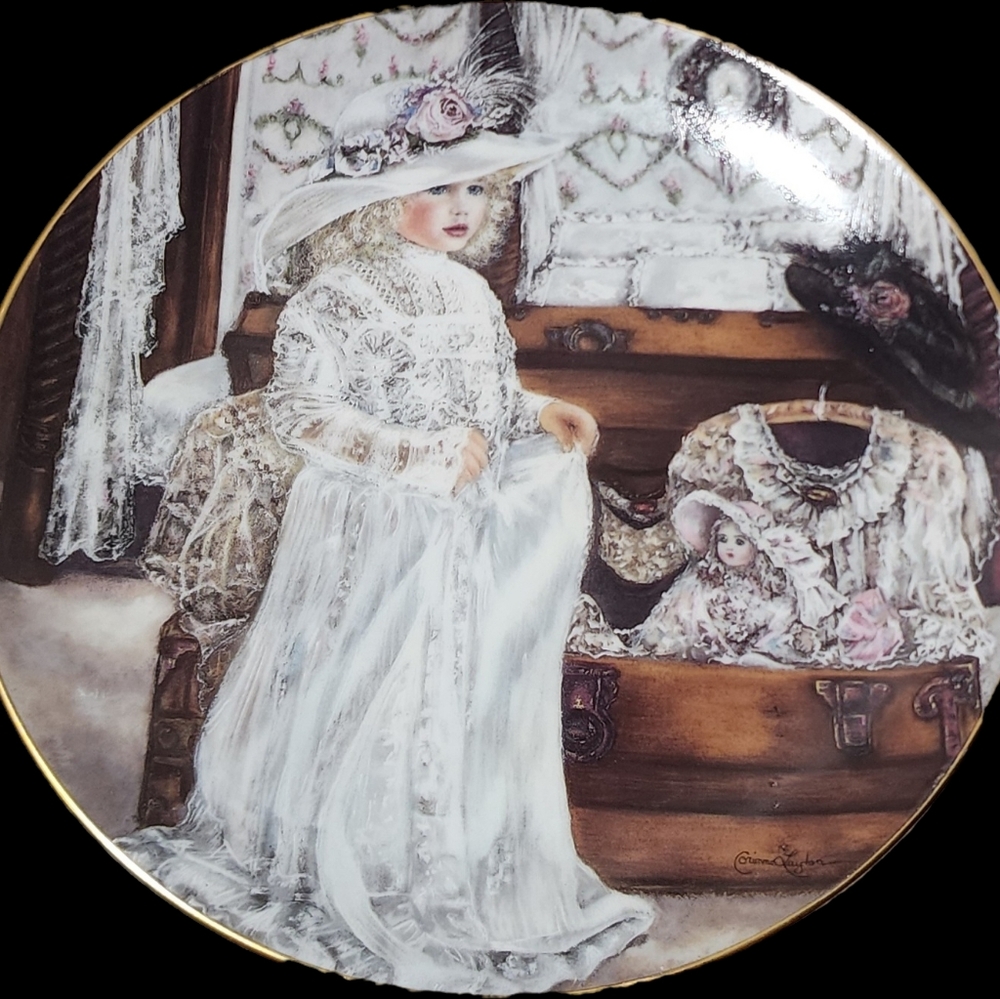 Vintage Olivia” by Corinne Layton – Edwin M. Knowles 1990 Limited Edition Plate